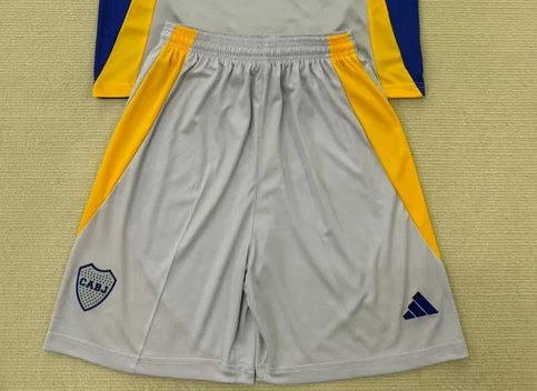 Fan Version 2025-2026 Boca Juniors Grey Soccer Shorts Football Shorts