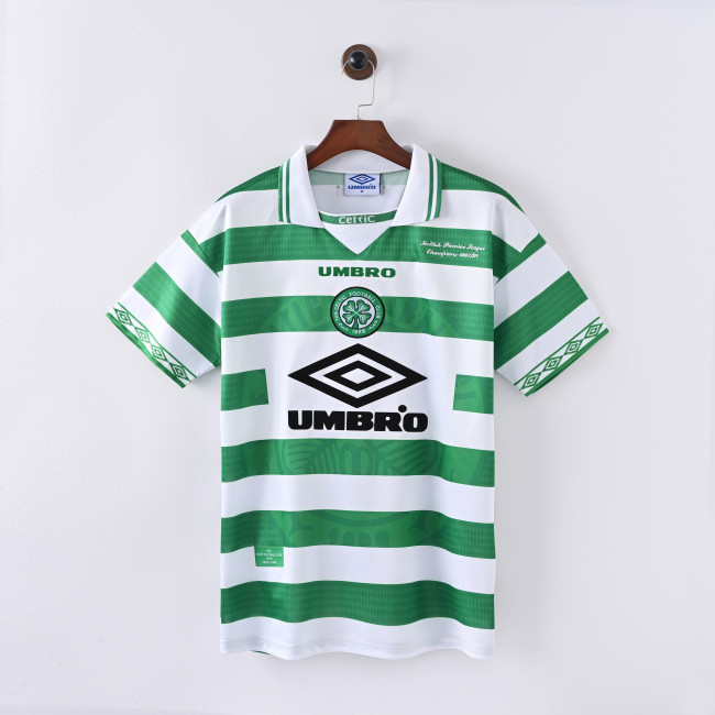 Retro Jersey 1997-1999 Celtic Home Soccer Jersey Vintage Football Shirt