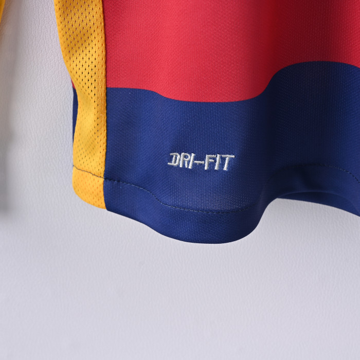 Long Sleeve Retro Jersey 2015-2016 Barcelona Home Soccer Jersey Vintage Football Shirt