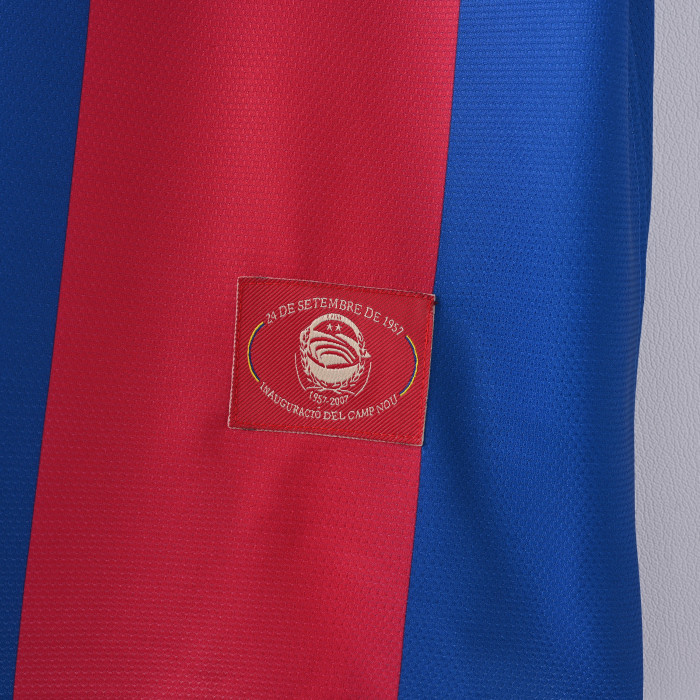 Retro Jersey 2007-2008 Barcelona Home Soccer Jersey Vintage Football Shirt