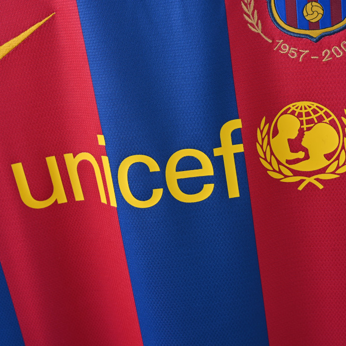Retro Jersey 2007-2008 Barcelona Home Soccer Jersey Vintage Football Shirt