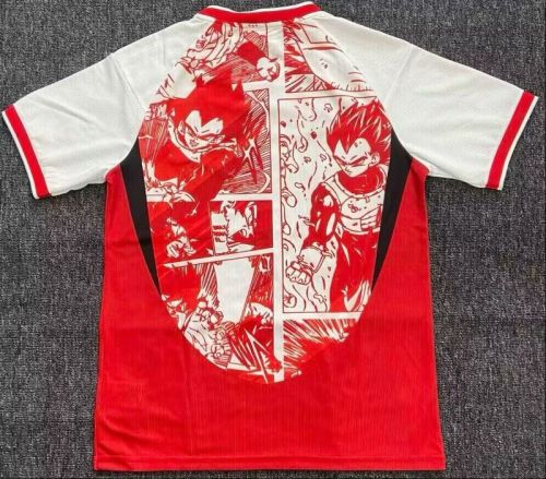 Fan Version Japan 2025 Red Comic Soccer Jersey Football Shirt