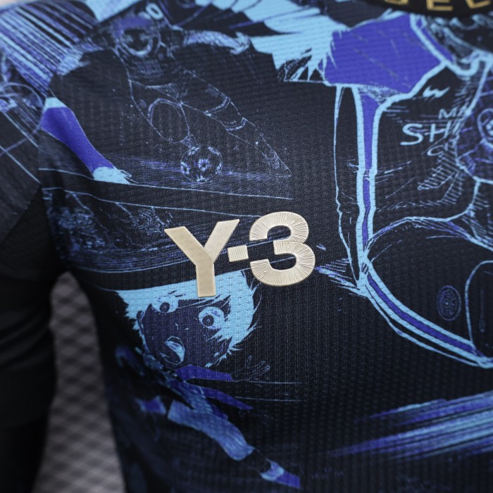 Y-3 Player Version Japan 2025 Blue Special Edition Soccer Jersey Football Shirt