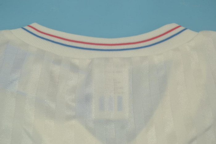 Retro Jersey 1990-1991 Olympique de Marseille 8 Home Vintage Soccer Jersey