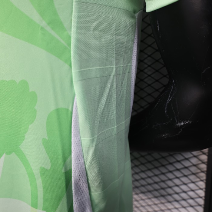 Player Version 2025 Italy Away Green Soccer Jersey Italia Football Shirt