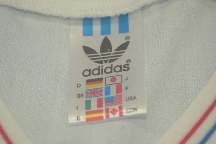 Retro Jersey 1990-1991 Olympique de Marseille 8 Home Vintage Soccer Jersey