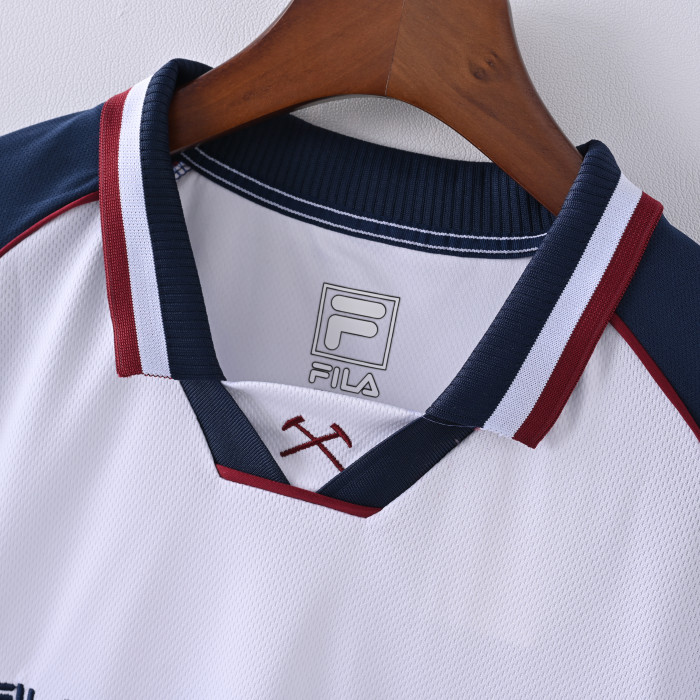Retro Jersey 1999-2001 West Ham United Away White Soccer Jersey Vintage Football Shirt