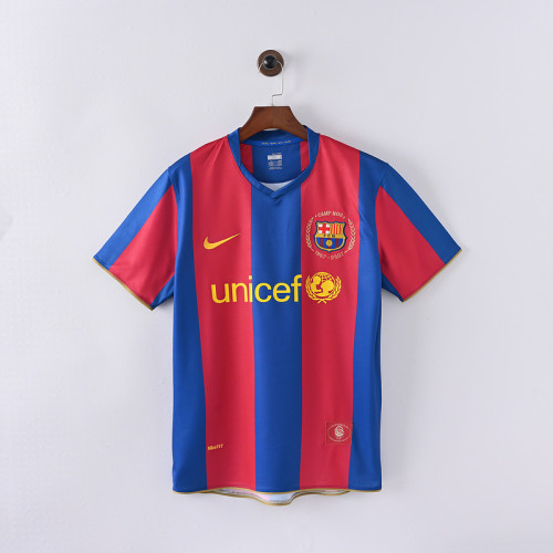 Retro Jersey 2007-2008 Barcelona Home Soccer Jersey Vintage Football Shirt