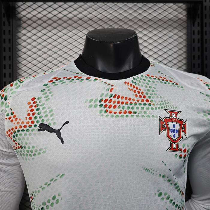 Long Sleeve Player Version 2025 Portugal Away Soccer Jersey Football Shirt