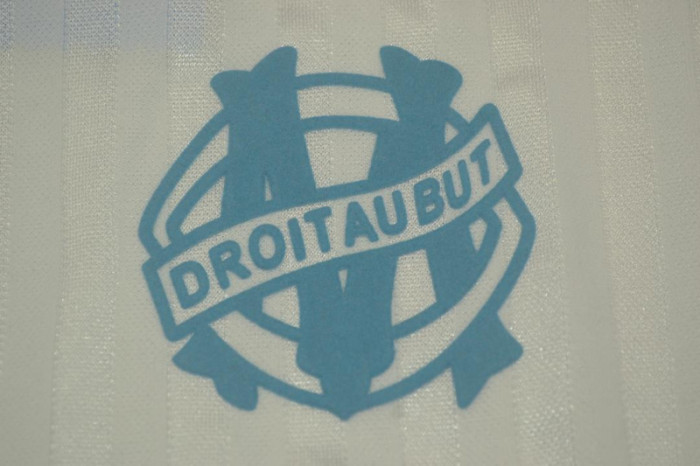 Retro Jersey 1990-1991 Olympique de Marseille 8 Home Vintage Soccer Jersey