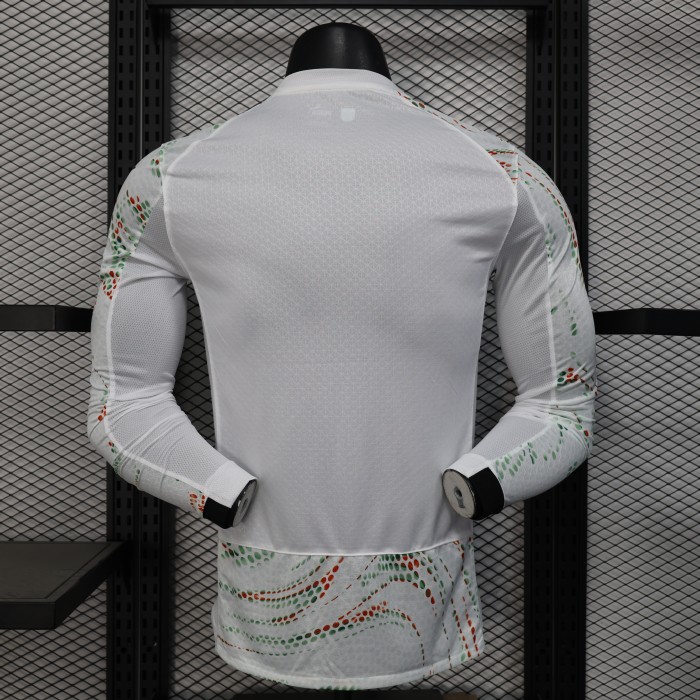Long Sleeve Player Version 2025 Portugal Away Soccer Jersey Football Shirt