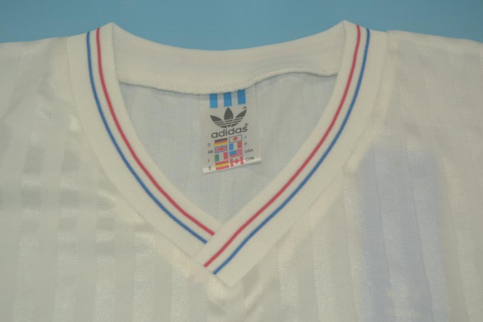 Retro Jersey 1990-1991 Olympique de Marseille 8 Home Vintage Soccer Jersey