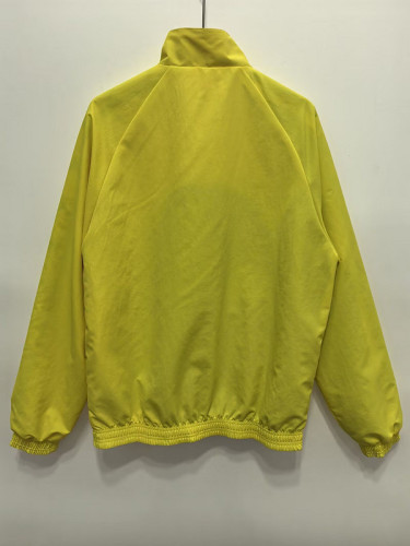 Retro 1997 Porto Yellow Trench Coat Soccer Reversible Windbreaker Jacket