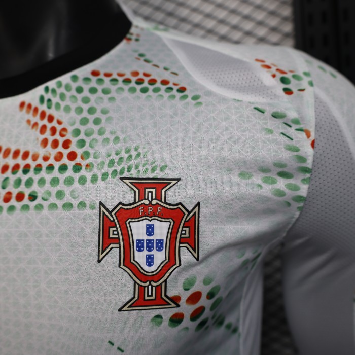 Long Sleeve Player Version 2025 Portugal Away Soccer Jersey Football Shirt