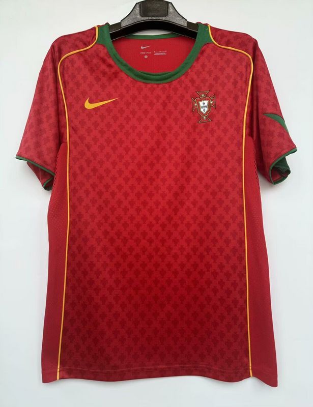 Retro Jersey 2004 Portugal Home Soccer Jersey Vintage Football Shirt
