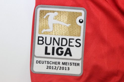 with Bundesliga Patch Retro Jersey 2013-2014 Bayern Munich Home Soccer Jersey Vintage Football Shirt