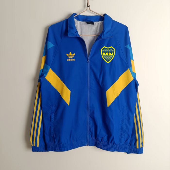 2025 Boca Juniors Blue/Yellow Soccer Windbreaker Jacket Football Jacket