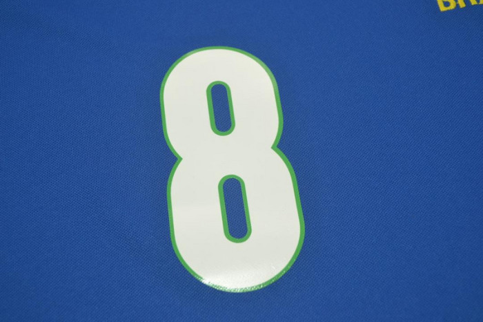 Retro Jersey 1998 Brazil DUNGA 8 Away Blue Soccer Jersey Vintage Brasil Football Shirt