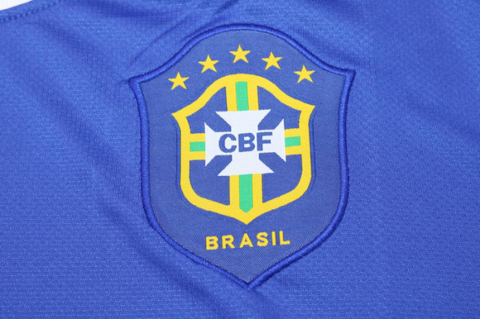 with Euro 2006 Patch Retro Jersy 2006 Brazil Away Blue Soccer Jersey Vintage Brasil Camisetas de Futbol