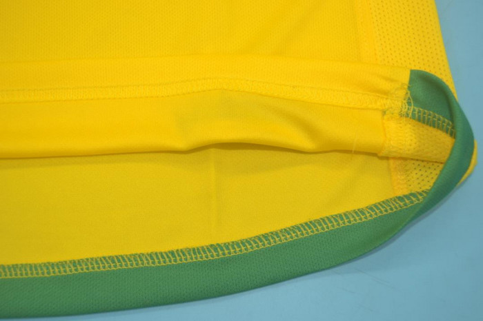 with Euro 2006 Patch Retro Jersey 2006 Brazil Home Yellow Soccer Jersey Vintage Brasil Camisetas de Futbol