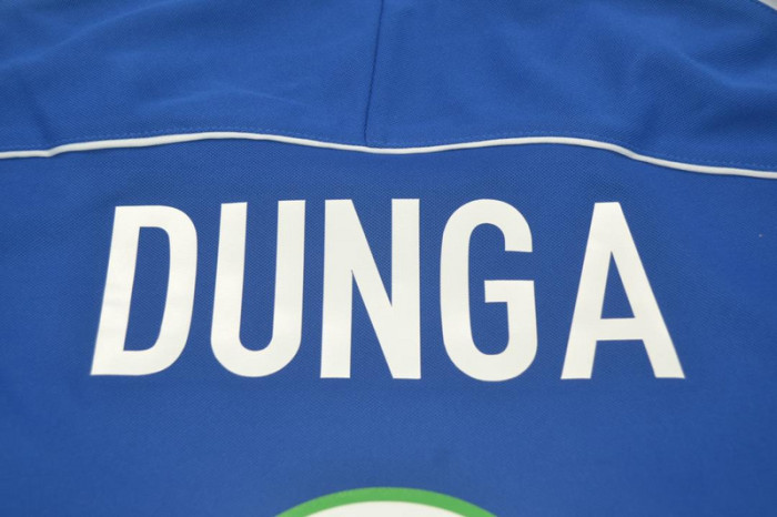 Retro Jersey 1998 Brazil DUNGA 8 Away Blue Soccer Jersey Vintage Brasil Football Shirt