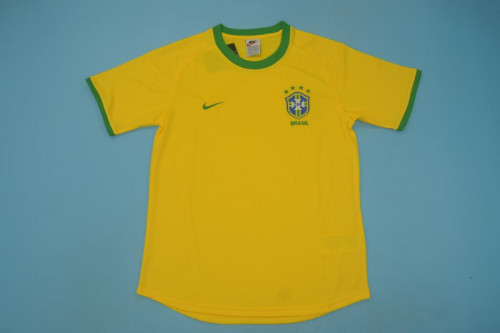 Retro Jersey 2000 Brazil Home Soccer Jersey Vintage Football Shirt