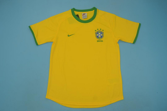 Retro Jersey 2000 Brazil Home Soccer Jersey Vintage Football Shirt
