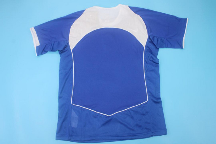 with Patch Retro Jersey 2004 Brazil Away Blue Soccer Jersey Vintage Brasil Camisetas de Futbol