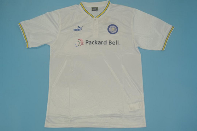 Retro Jersey 1996-1998 Leeds United Home Soocer Jersey White Vintage Football Shirt