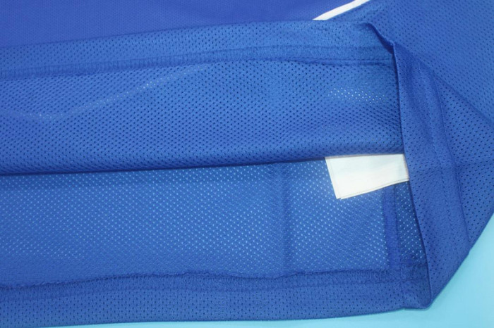 with Patch Retro Jersey 2004 Brazil Away Blue Soccer Jersey Vintage Brasil Camisetas de Futbol
