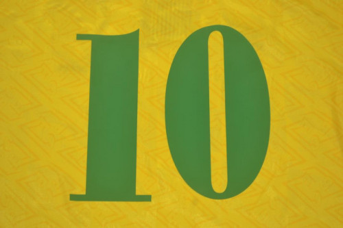 Retro Jersey 1991-1993 Brazil 10 Home Soccer Jersey Vintage Brasil Camisetas de Futbol
