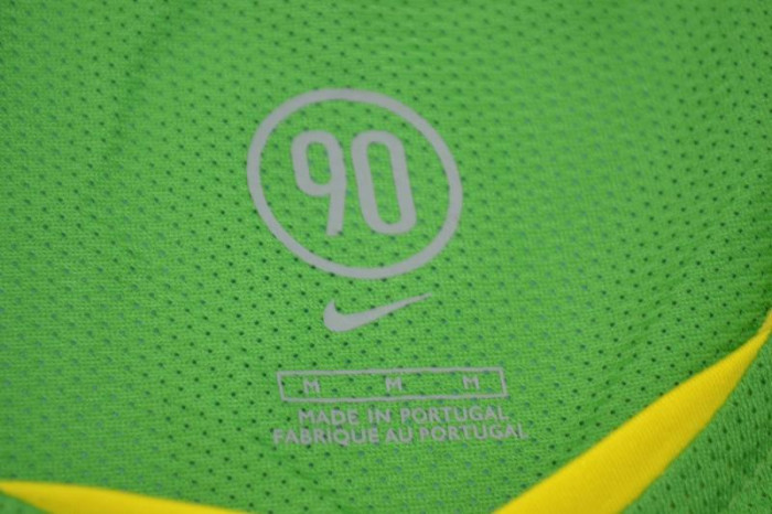 with Patch Retro Jersey 2004 Brazil Home Soccer Jersey Vintage Brasil Camisetas de Futbol