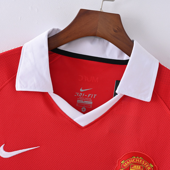 Special Material Man U Retro Shirt 2010-2011 Manchester United Home Football Shirt Man United Vintage Soccer Jersey