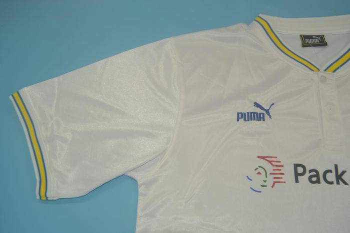 Retro Jersey 1996-1998 Leeds United Home Soocer Jersey White Vintage Football Shirt