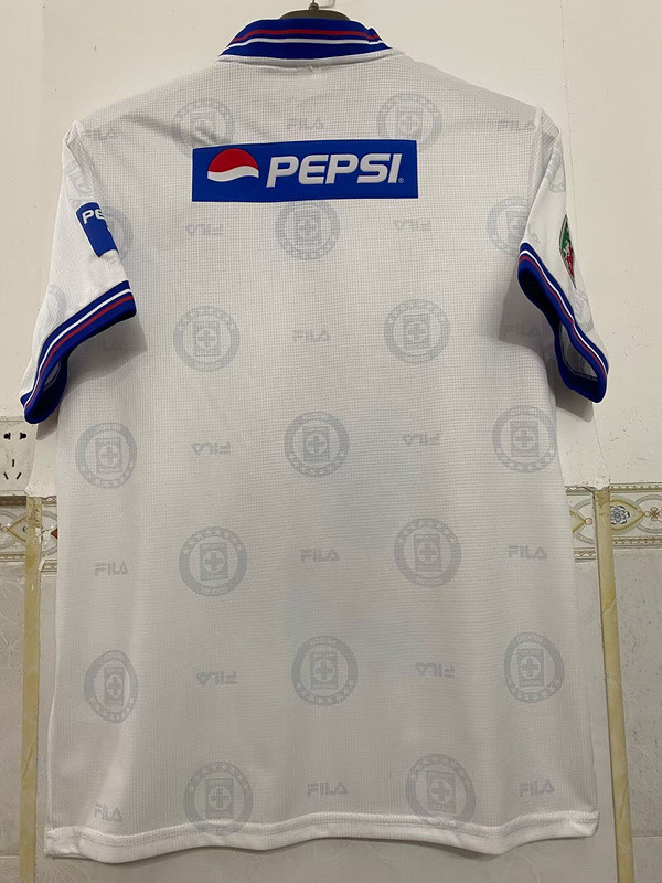 Retro Jersey 1998-1999 Cruz Azul Away White Soccer Jersey Vintage Football Shirt