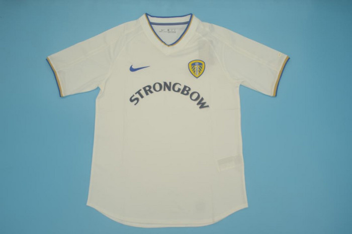 Retro Jersey 2000-2002 Leeds United 10 KEWELL Home Soccer Jersey Vintage Football Shirt