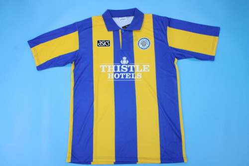 Retro Jersey 1993-1995 Leeds United Away Blue/Yellow Soccer Jersey Vintage Football Shirt