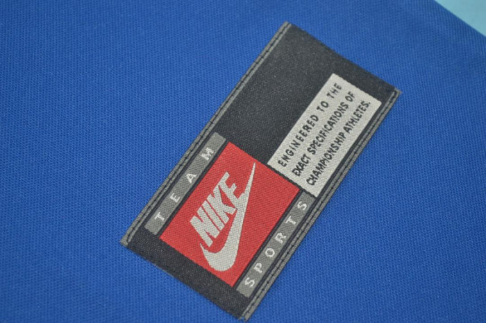 with Front Lettering Retro Jersey 1998 Brazil Away Blue Soccer Jersey Vintage Brasil Football Shirt