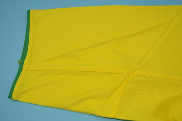 with Patch Retro Jersey 2004 Brazil Home Soccer Jersey Vintage Brasil Camisetas de Futbol