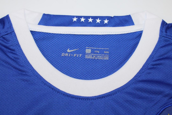 with Euro 2006 Patch Retro Jersy 2006 Brazil Away Blue Soccer Jersey Vintage Brasil Camisetas de Futbol