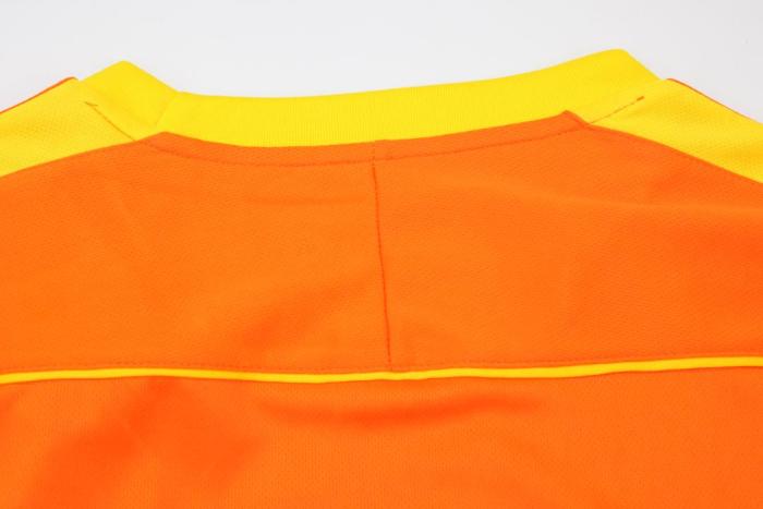 Retro Jersey Long Sleeve 1998 Brazil TAFFAREL 1 Orange Goalkeeper Soccer Jersey Vintage Camisetas de Futbol