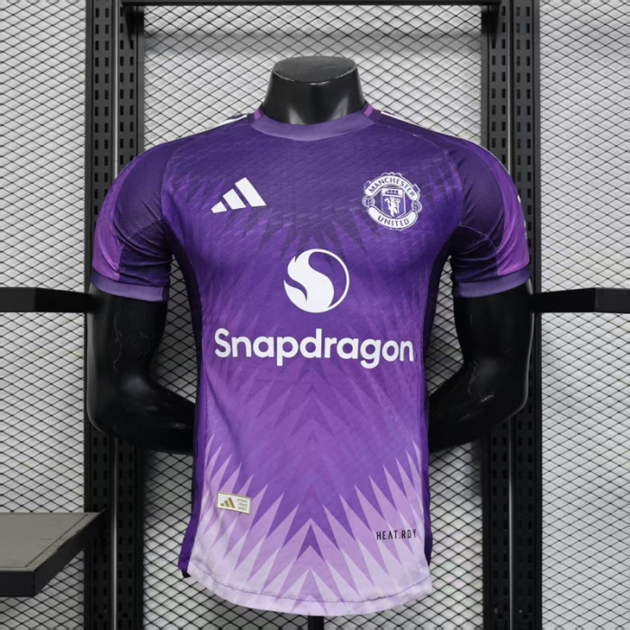 Player Version 2025-2026 Manchester United Purple Special Edition Soccer Jersey Man United Football Shirt