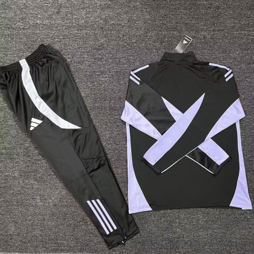 2025-2026 Colo-colo Black/Purple Soccer Training Sweater and Pants Football Kit
