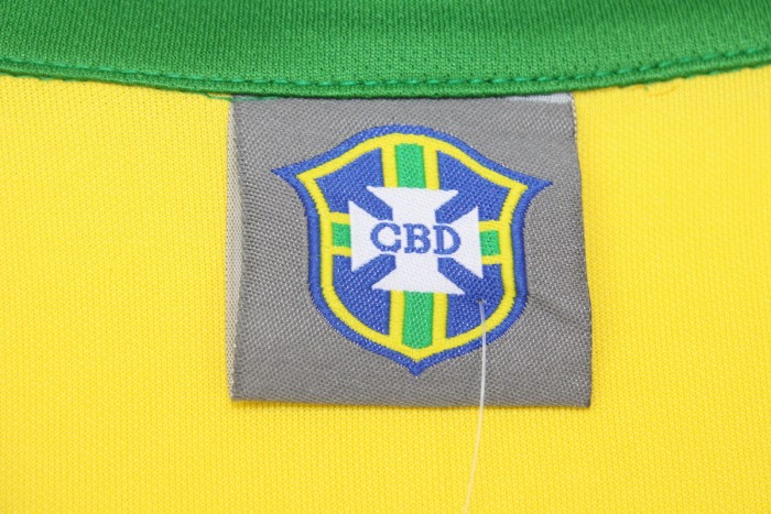 Retro Jersey 1958 Brazil Home Soccer Jersey Vintage Brasil Camisetas de Futbol