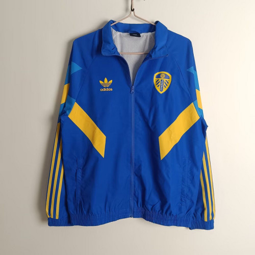 2025 Leeds United Blue/Yellow Soccer Windbreaker Jacket Football Jacket