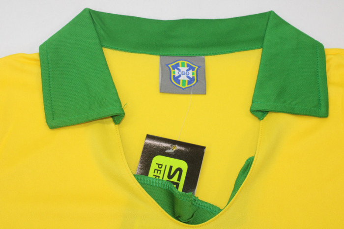 Retro Jersey 1958 Brazil Home Soccer Jersey Vintage Brasil Camisetas de Futbol