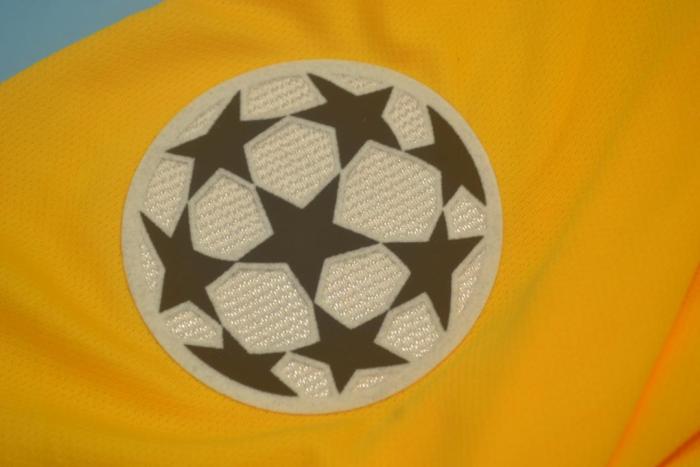 with UCL Patch Retro Jersey 2000-2001 Leeds United KEWELL 10 Away Yellow Soccer Jersey