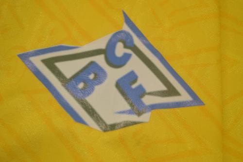 with Patch Retro Jersey 1991-1993 Brazil Home Soccer Jersey Vintage Brasil Camisetas de Futbol