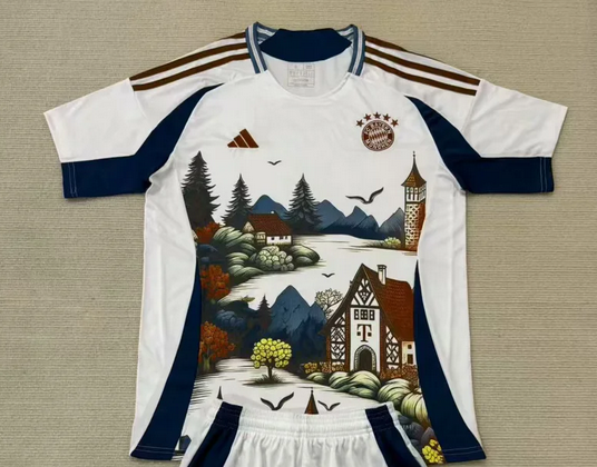 Fan Version 2025-2026 Bayern Munich White Concept Version Soccer Jersey Bayern Munchen Football Shirt