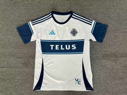 Fans Version 2025-2026 Vancouver Whitecaps FC White Soccer Jersey Football Shirt